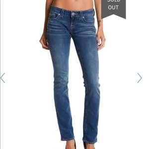 True Religion Billie Low Rise Straight Jeans